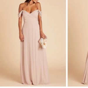 NWT Birdy Grey Spence Chiffon Dress in Taupe